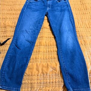 MOTHER Women's Straight Leg Jeans in Deep Blue